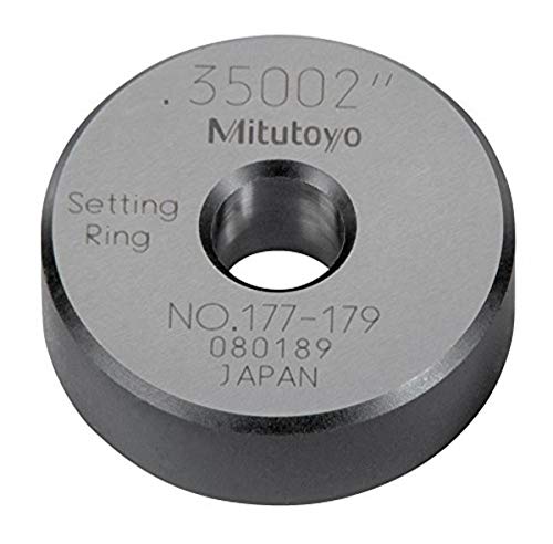 Mitutoyo 177-179 Setting Ring, 0.35" Size, 0.39" Width, 1.26" Outside Diameter, +/-0.00004" Accuracy #TOP10