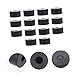 TEMPNAP 15Pcs Flat Rubber Grommets Vibration Suppression Washers for Household Appliances Abrasion Resistant Noise Dampening Thickness for Industrial
