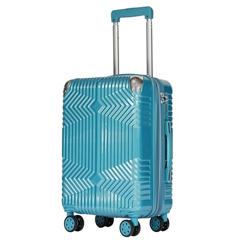 20-Inch Hardside Carry-On Expandable Luggage with Spinner Wheels with TSA Lock (Teal)