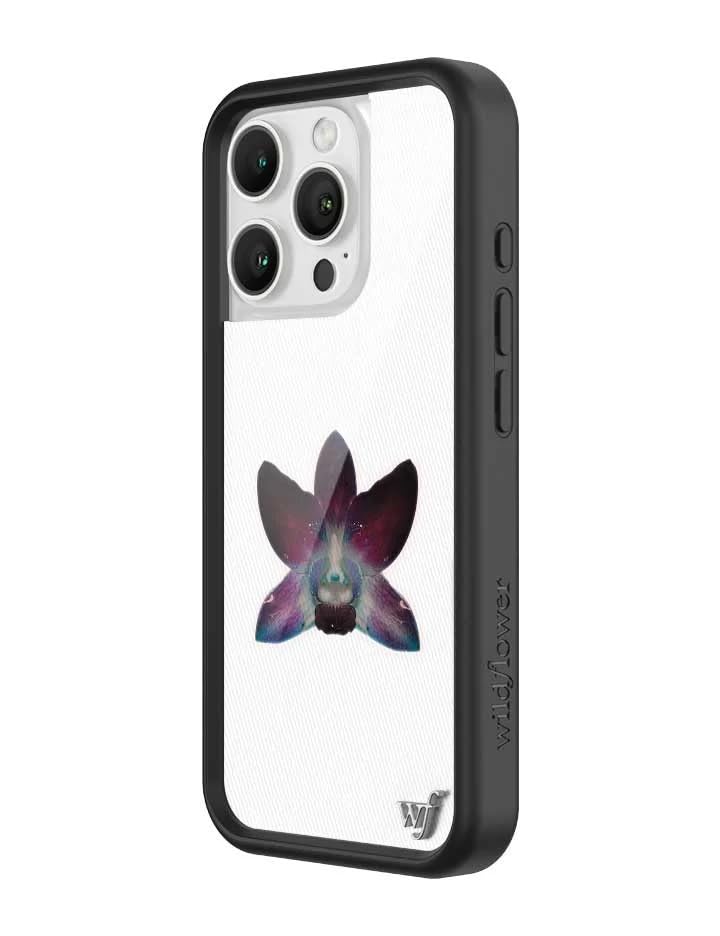 Image of Wildflower Cases - iPhone 16 Pro Compatible - White Orchid | Impact-Certified 6.5 ft Drop Protection Case, Raised Protective Bumper, Cute Aesthetic Design, Women-Owned Small Business