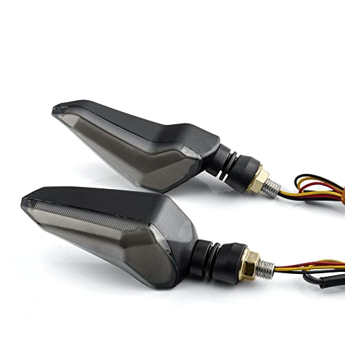 1 Par Motocicleta Luz Led Pisca-pisca Luz Indicadora De Direção DRL Lâmpada Para Kawasaki Suzuki Yam
