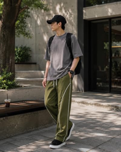 Image of NETCLICK Men's Polyester Straight Fit Trackpant | Lightweight, Sports Lower, Gym, Running, Casual Wear