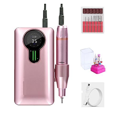 35000RPM wiertarka do paznokci, przenośna akumulatorowa Manicure Gel Polish Remover Cutter