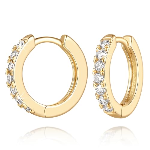 Yiidcii 14K Gold Hoop Earrings for Women 14K Gold Earrings