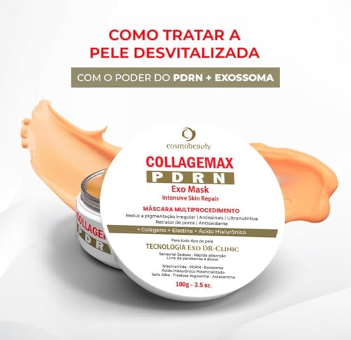 Máscara Facial Collagemax PDRN Exo Mask, Reparo Intensivo da Pele, 100g