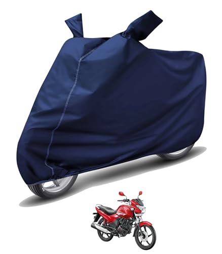 Image of Auto Hub Waterproof Bike Cover Compatible with Hero Achiever 150 Dustproof, UV Protection Two Wheeler Bike Achiever 150 Cover - Blue