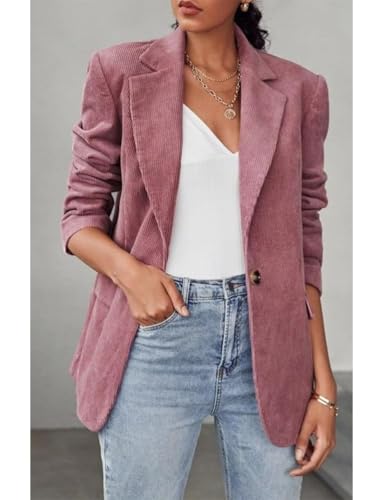 IDEALSANXUN Womens Corduroy Blazer Fall Winter Casual Blazer Dressy Suit Jackets2