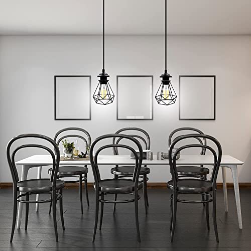 Industrial Pendant Light Kit,2 Pack Adjustable Hanging Light Kit,E26/E27 Vintage Edison Hanging Light Cord,Modern Simple Hanging Ceiling Light,Hanging Light Lamp Holder,For Home/Garage/Hallway/Office #TOP4