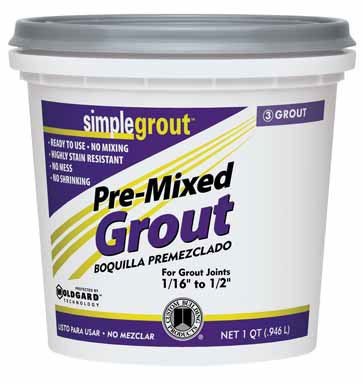 Custom Building Products SimpleGrout Indoor Haystack Grout 1 qt ...