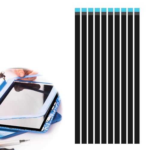 Image of 10PCS Black Laptop Screen Double Sided Adhesive Strips Easy Pull Tab Stretch Tape for LCD LED Display Replacement Panel Without Handle