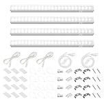 Barrina Grow Lights for Indoor Plants, 5000K White Full Spectrum Grow Light, 1ft Plant Growing Lamp, T5 Grow Light Strip, 4-Pack