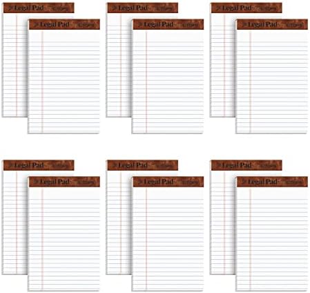 TOPS 5 x 8 Legal Pads, 12 Pack, The Legal Pad Brand, Narrow Ruled, White Paper, 50 Sheets Per Writing Pad, Made in the USA (7500)