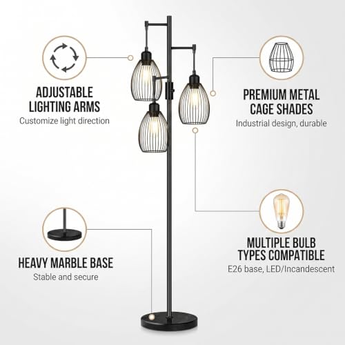 Image of Premium Decorative LED Floor Lamp & Glass Art Collection - Modern FlloNight Light - Unique Aesthetic Home Gift (Flaree)