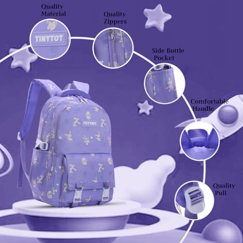 Image of Tinytot 30 Litre Japanese Korean Style School Bag Water-Resistant Laptop & Travel Backpack - Unisex Large 18 Inches Multipurpose Student Backpack for Boys & Girls, Men & Women