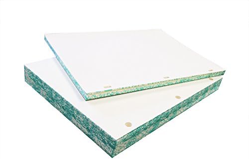 Archival Paper Watermarked 32lb Minute Paper - 11" X 8-1/2" - 100% Cotton, Acid-Free, Blank Sheets for Minute Books or Ledgers- (500 Round Holes)