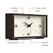 JONES CLOCKS® 'Odeon' Desk Clock | Modern Rectangular Design in Brown, Stylish Retro Look for Shelf, Table, Mantel or Bedside