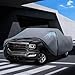 GMC Sierra Truck Cover Custom Fit 2002-2025 Double/Extended/Crew Cab Short Bed(5.7'-6.6') With Door Zipper, 10 Layer Pickup Truck Cover Waterproof All Weather, Car Tarp for Wind Dust Sun etc Protecor.