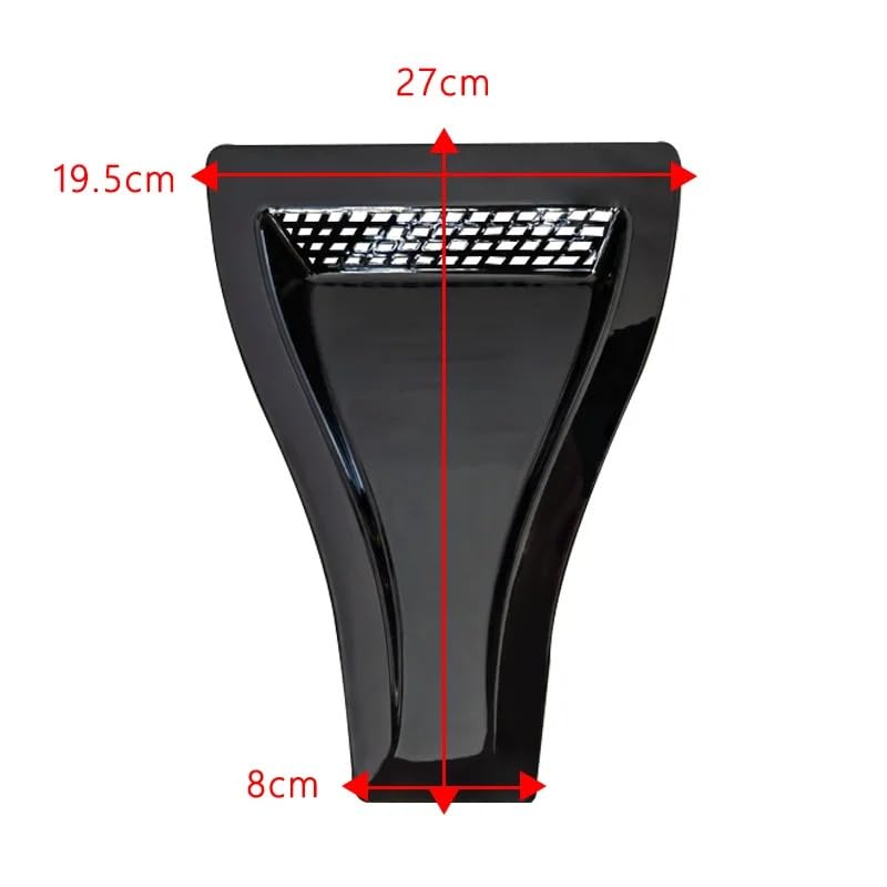 Ventilaciones de capó en negro brillante estilo universal para Mazda 3, 6 y CX5 4