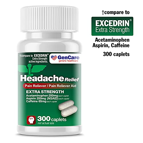 Reviews for GENCARE GENERIC HEALTHCARE Extra Strength Headache Relief Acetaminophen with Aspirin