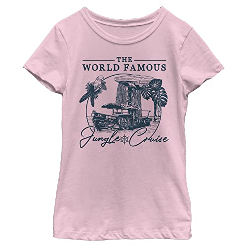 T-shirt Disney fille rose en taille L : vêtement officiel imprimé pour enfant