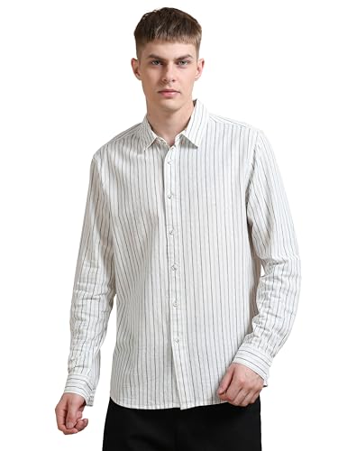 Image of StitchX Men's Full Sleeve Vertical Stripes Shirt