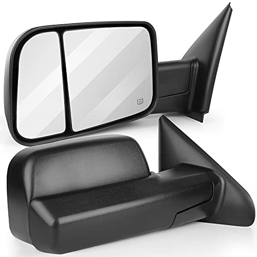 Image of ANPART Towing Mirrors Fit For Dodge For Ram-Variantion 20250924 (For 2002-2008 Dodge/Ram-Black A Pair)
