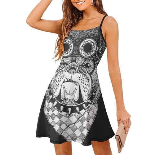 Robe carlin d'été à bretelles spaghetti | Cami dress de plage sans manches pour femme