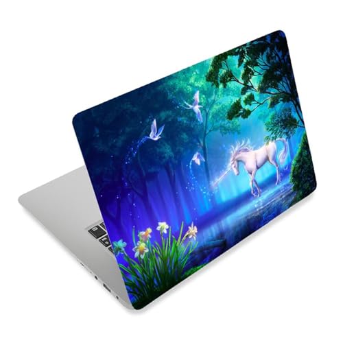 3D Print Laptop Skin Vinyl Sticker Decal, 12" 13" 13.3" 14" 15" 15.4" 15.6 inch Laptop Skin Sticker Cover Art Decal Protector Fits HP Dell Lenovo Compaq Apple Asus Acer (Cool Unicorn)