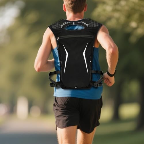 Chaqueta de hidratación ergonómica que evita el rebote al correr 2