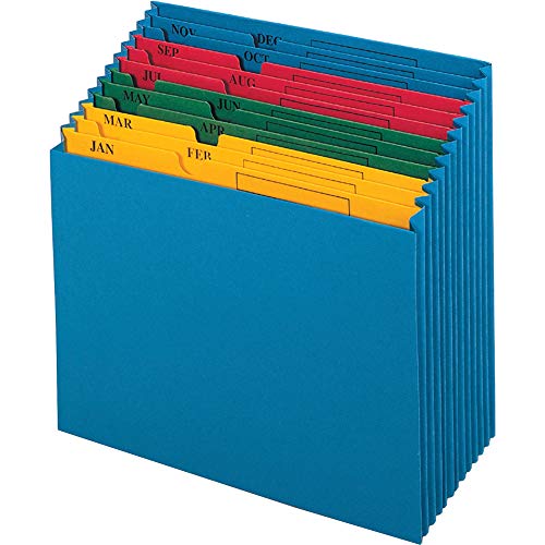 Globe Weis Globe-Weis/Pendaflex QuickVue Project File, Monthly Index, Letter Size, Blue (20135)