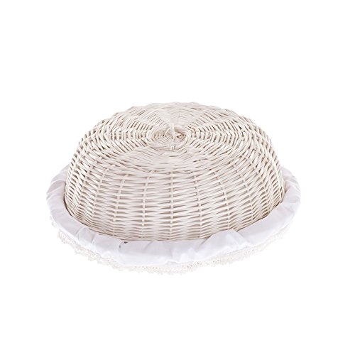 Panier en osier blanc e-wicker24 résolvant le manque de fraîcheur du pain de table