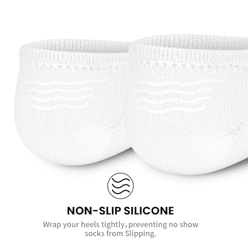 wernies No Show Socks Women - 8 Pairs Ankle Socks for Women, Low Cut Socks Short Cotton Socks, Invisible Casual Socks2