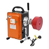 Rohrreinigungsmaschine Abflussreiniger Rohrspirale, 750W Kupfermotor 20m Spirale, 400rpm Rohrreinigung Gerät WC Küche Bad Kanal Abfluss Reinigung 20-150mm EU230V Profi Drain Cleaner Maschine
