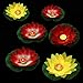 LEDMOMO Floating Lotus Lights Wishing Water Lily Candles Light Decorative Floating Candles Lantern for Pool Festival Night (Random Color,15Pcs)