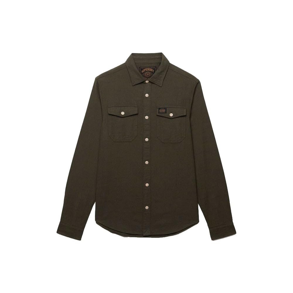 Superdry Camicia A Maniche Lunghe Herringbone Workwear XL