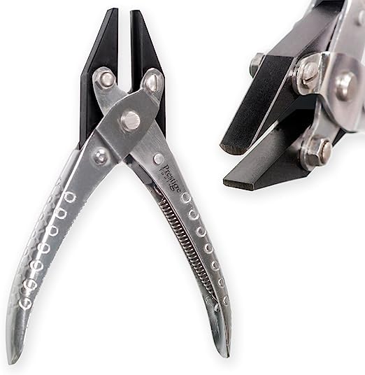 Parallel Aktion halbrunde Flachzange Schmuckherstellung Werkzeuge Optiker Hobby und kreative Kunst Handwerk Werkzeuge Geschenkideen 140 mm PTL®