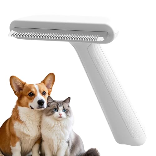 Enleve-Poils Chat - Rake Sous-Poil Acier Inoxydable | Brosse Démêlante Pour Chats Et Chiens - Pour â€¦ – Vignette