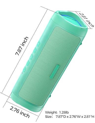 undefined Bluetooth Speaker Stocking Stuffers for Men Women Teens Boys Girls: Portable Wireless, IPX5 Waterproof, White Elephant Gifts for Adults, Up to 20H Playtime, TWS Pair, for Home/Party/Outdoor (Teal) の商品画像 7