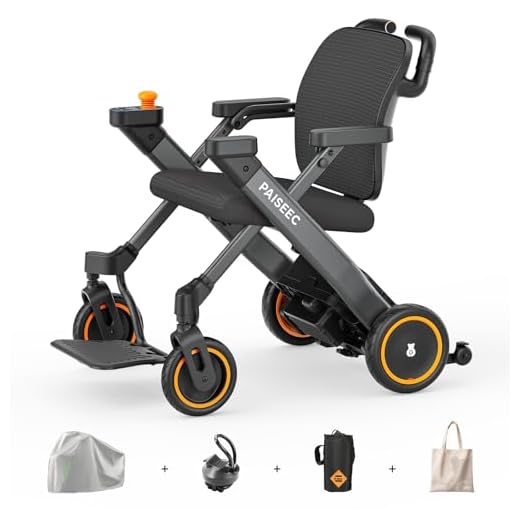 Paiseec 3-in-1 Electric Wheelchair with Push-Assist, Foldable Power Wheelchair Walker Combo for Adults, Easy Operation and Folding, Airline Approved & Lightweight, 300lbs Capacity