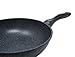 Alpha Nonstick Marble Stone Coating Wok Pan, 13.4-Inch PFOA FREE
