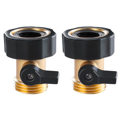 Twinkle Star Brass Shut Off Valve Garden Hose Connector TWIS3001 Cover