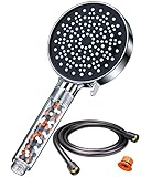 Commutation confortable avec 6 types de jet : pommeau de douche à économie d'énergie avec répartition uniforme de l'eau, pour une expérience de douche apaisante. Sélectionnez rapidement et facilement le mode de jet souhaité en appuyant sur un bouton, adapté pour les adultes, les enfants, les animaux domestiques. Chaque motif de pulvérisation vous offre ainsi qu'aux membres de votre famille un bain agréable et une expérience merveilleuse.