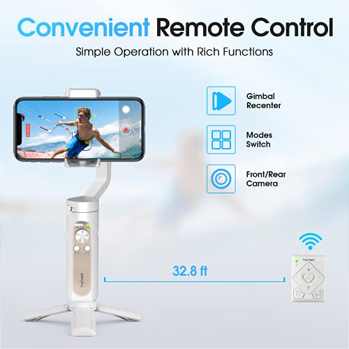 Hohem 3-Axis Gimbal Stabilizer For Smartphone - Handheld Foldable Phone Gimbal W/ Remote Control, Phone Stabilizer For Video Recording Vlog For Iphone 12 Pro Max/12/11/X/Xs/Samsung S20 - Hohem Isteady X2 thumb #2