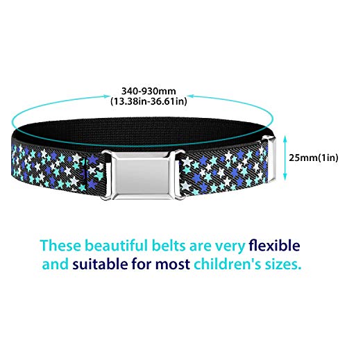 Satinior SATINIOR-D-KIDS BELTS-02 10 Pieces Kids Adjustable Buckle Belts Clasp Elastic Easy Belts thumb #1