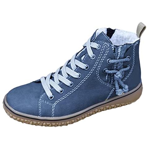 Ankle Boots Womens Lace up Boots/Flat Low Heel Boots/Short Boots Women's/Woman Anti Slip Boots/Ladies Fashion Elegant Boots Outdoor Winter Spring Cover