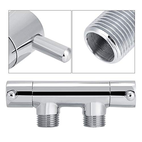 Two Way Faucet Valve, Brass Two Way Valve Faucet Outlet Water Distribution Polishing For Toilet Washing Machine #TOP5