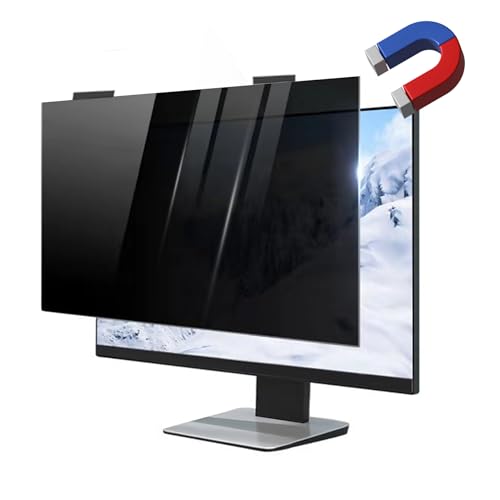 Protector de pantalla de privacidad magnética de 24 pulgadas con panel antiespía de doble capa