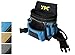 Produktbild YPC Presto Werkzeug Gürteltasche XL  Werkzeuggürtel, Arbeitsgürtel, wasserfeste Werkzeugtasche mit Hammerschlaufe, reißfester Nylongürtel, 12 Taschen, Blau-Schwarz, 27x21x13cm  5 kg Tragkraft