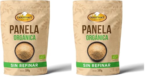 Panela Orgánica - 500 g - Rica en Vitaminas y Minerales - Refuerza el Sistema Nervioso - Propiedades Antioxidantes - Panela de Caña de Azúcar Sin Refinar - Ideal para Repostería - Gourmet Latino