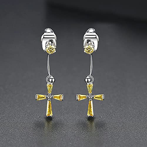 Pendientes de pez con circonitas cúbicas y cobre para mujer 3